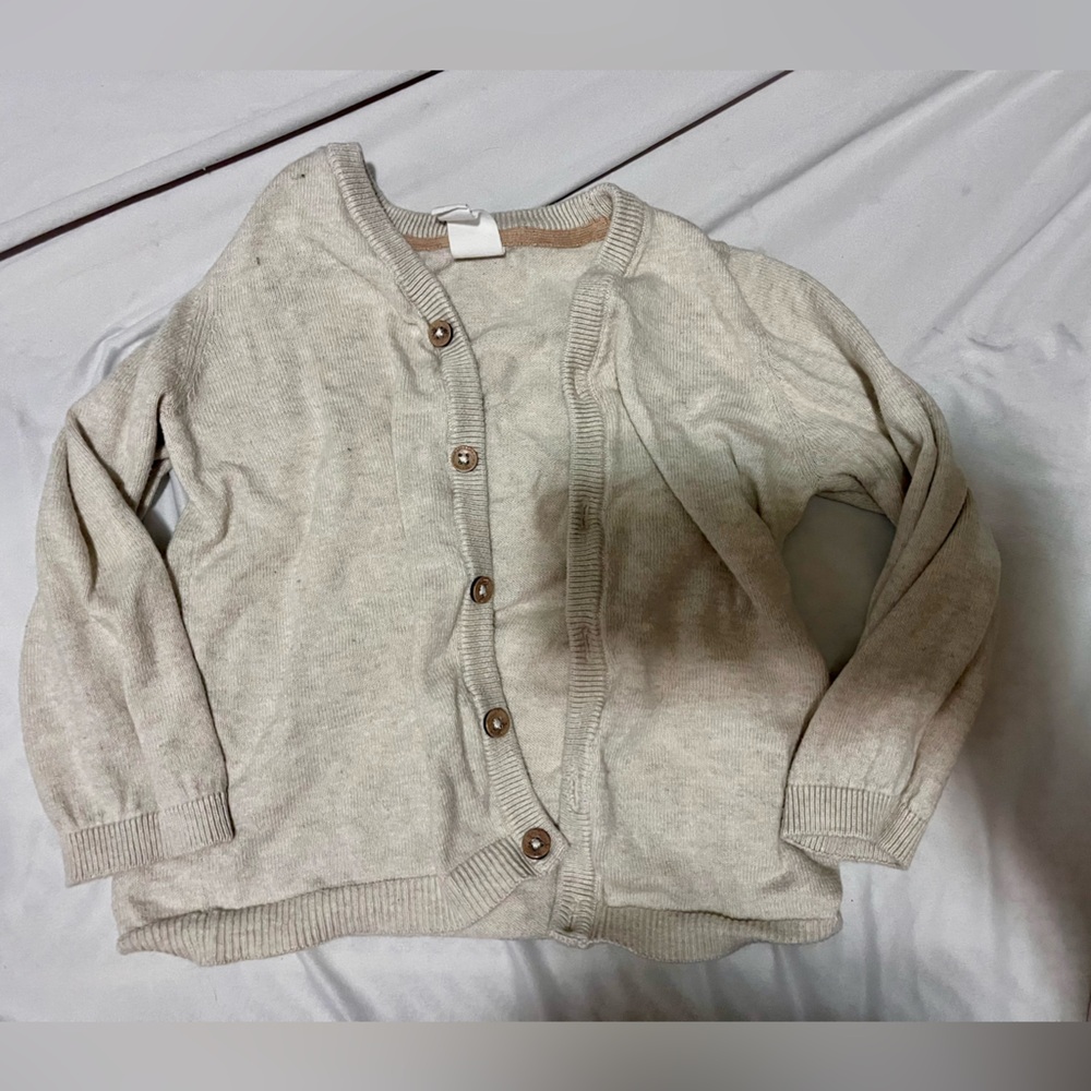 H&M Light Beige Knit Cardigan